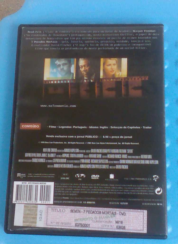 Seven - 7 Pecados Mortais - Brad Pitt , Morgan Freeman , David Fincher