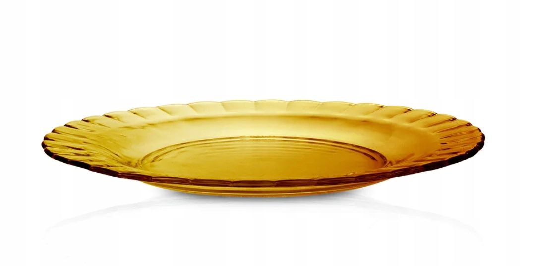 6x Talerz Obiadowy Amber 26Cm Z Trwałego Szkła Hartowanego Duralex