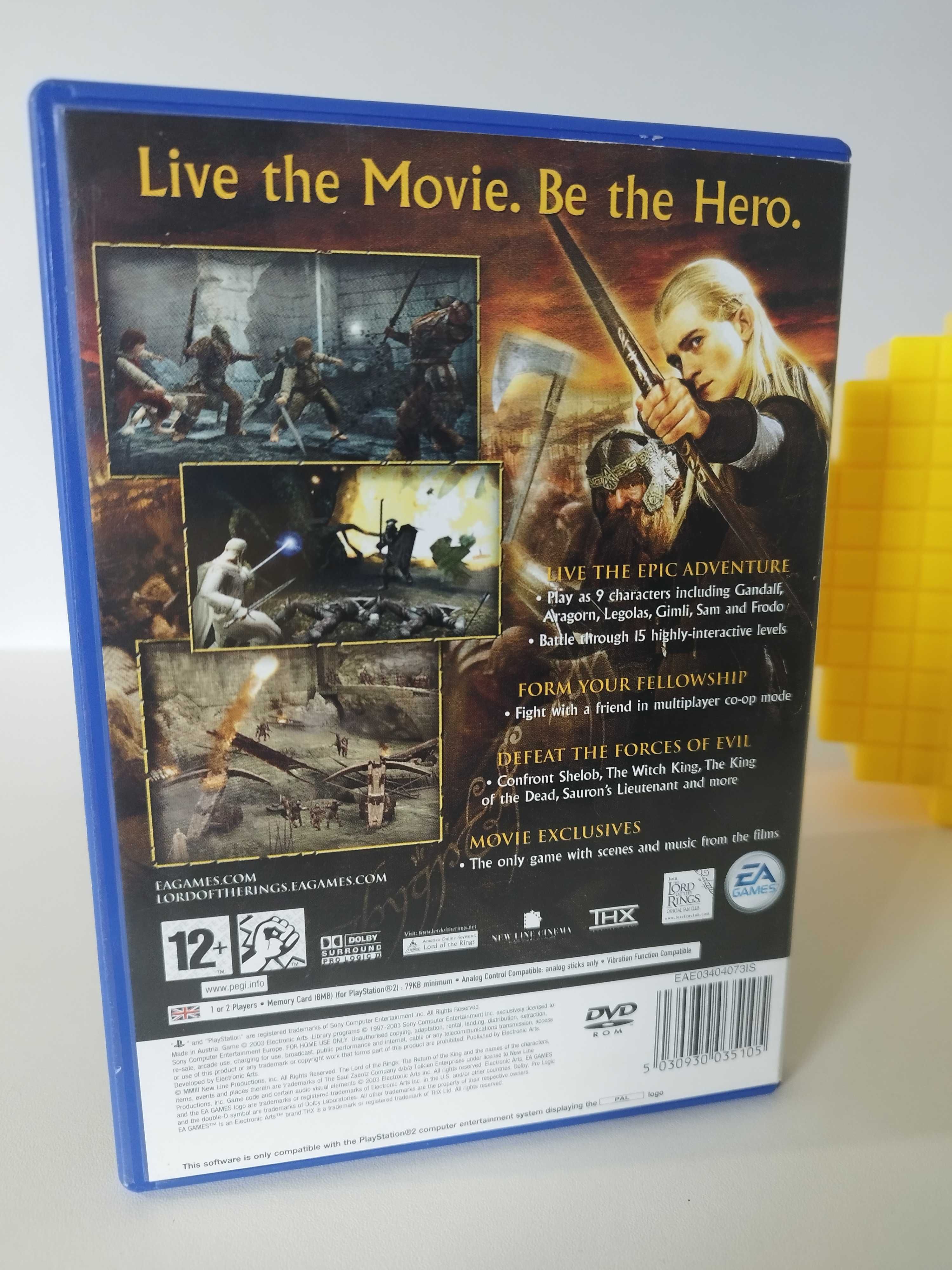 The Lord of the Rings the return of the king / gra PS2 - idealny / pl