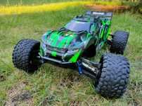 Traxxas Rustler 4x4 vxl, 2-4s  ESC Hobbywing,, silnik suprass 3s, ult