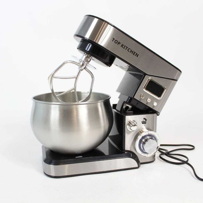 Міксер планетарний з чашею 6л, 4000Вт/ Кухонний тістоміс для дому