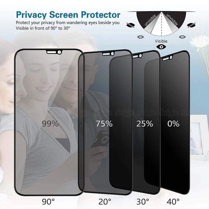 Захисне скло Антишпигун iPhone 11 12 13 Pro Max Айфон антишпион mini