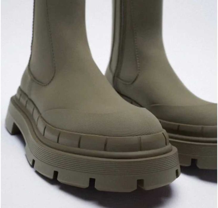 Трендовые стильные высокие ботинки ZARA 39/40 26cм