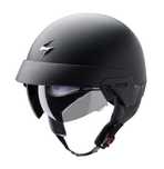 Kask otwarty SCORPION EXO-100 Black z blendą XS + gratisy