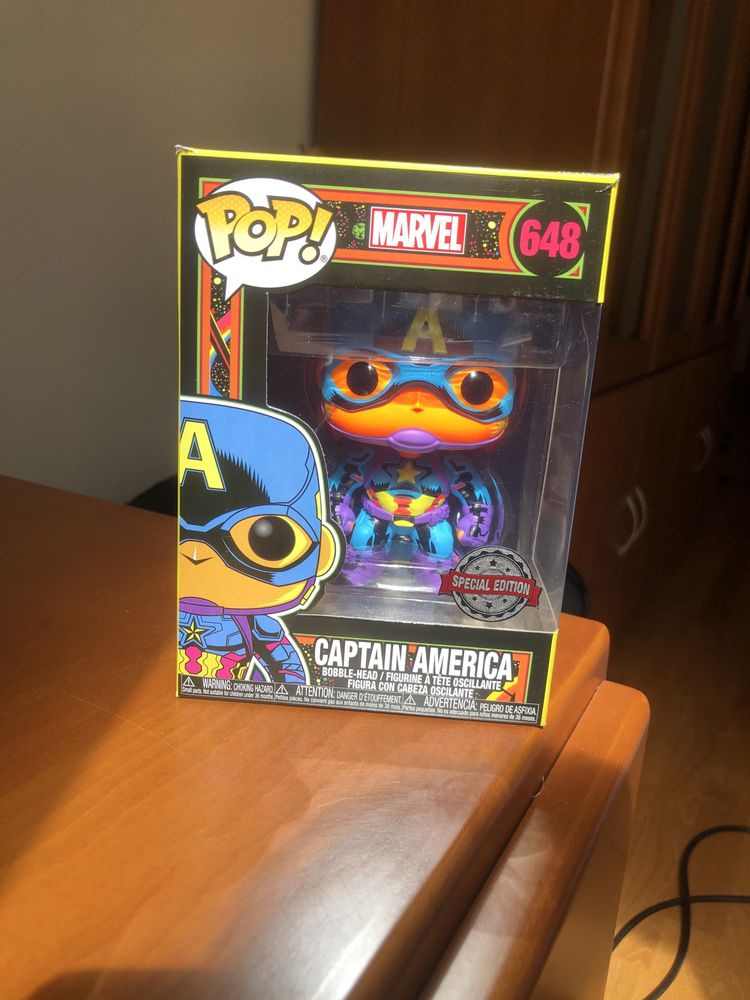 Pops Funko: Marvel (Captain America, Stan Lee, Black Panter)