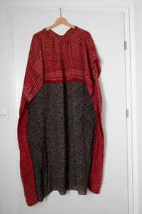 Długa sukienka tunika abaja etno hippie folk boho