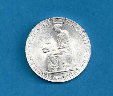 Republica   Coleção de 50 Centavos 1912 a 1916 e 20 Escudos 1953 Prata