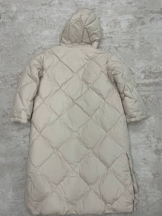 пуховик довгий Zara пальто пухове