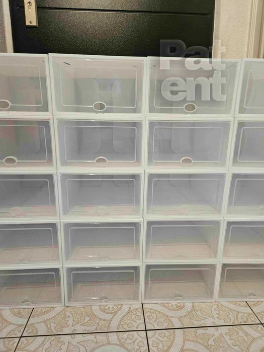 Pudełka 20 sztuk modułowe organizery białe do przechowywania zestaw