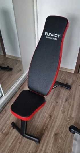 Ławka do ćwiczeń regulacją oparcia ławeczka skośna treningowa