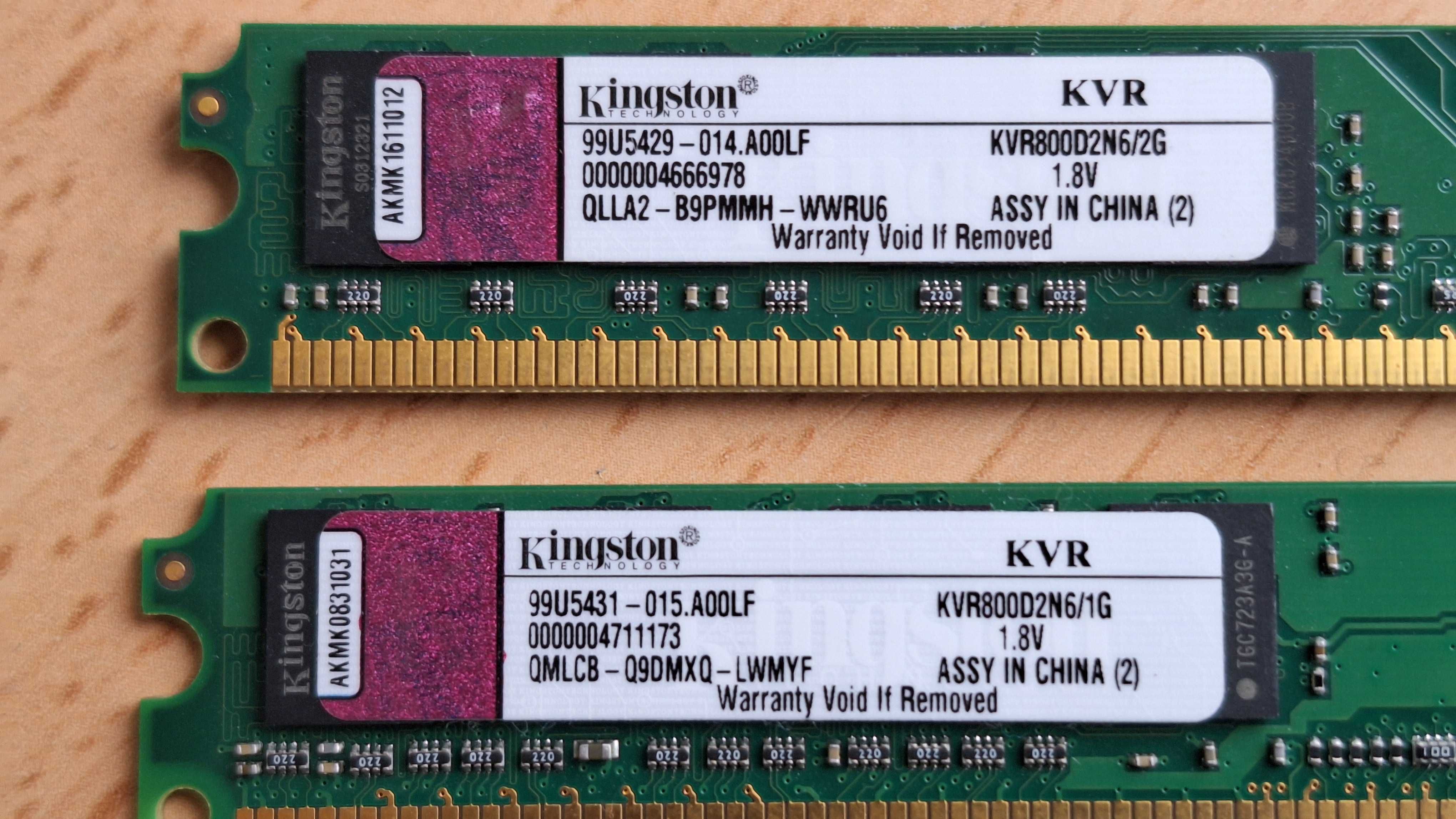 Memória Computador Kingston - 1GB pi  2GB