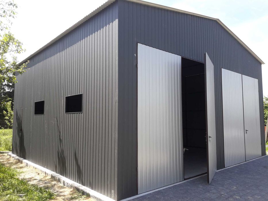 Garaż Blaszany Otwarty / Otwarta Wiata Garażowa - Blaszak – GRZYWSTAL