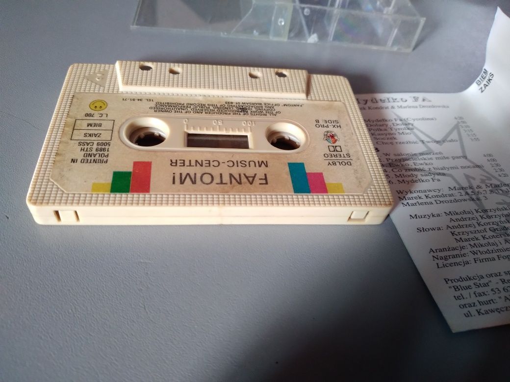 Kaseta magnetofonowa Mydełko Fa