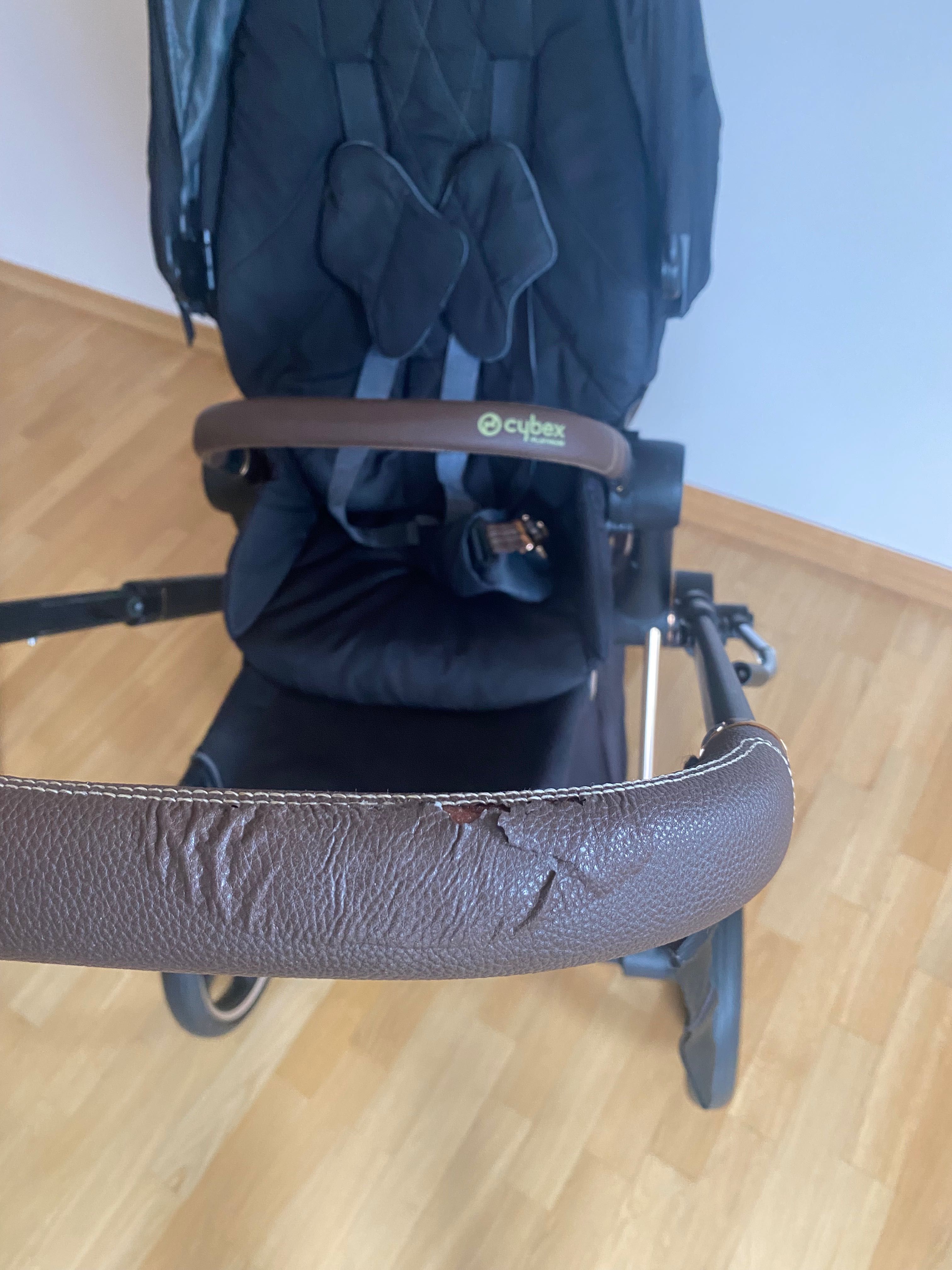Cybex Priam rose gold zestaw 2w1, gondola + spacerówka oraz akcesoria