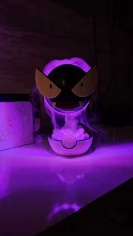 Umidificador Pokémon Gastly com Luz LED e Purificador de Ar