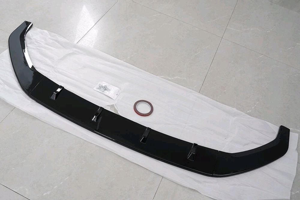 Lip frontal VW Golf 7, 7.5 GTI GTD R - preto brilhante (Novo)