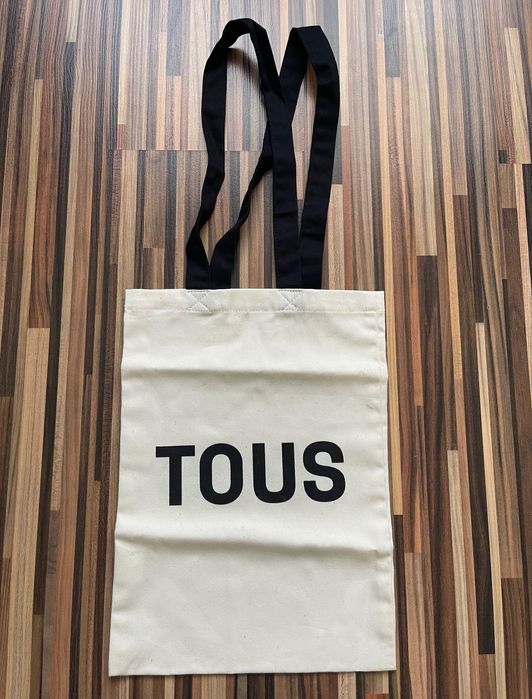Bawełniana siatka torba Tous na zakupy nowe logo