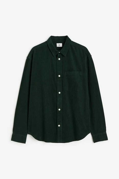 Sztruksowa koszula Relaxed Fit H&M