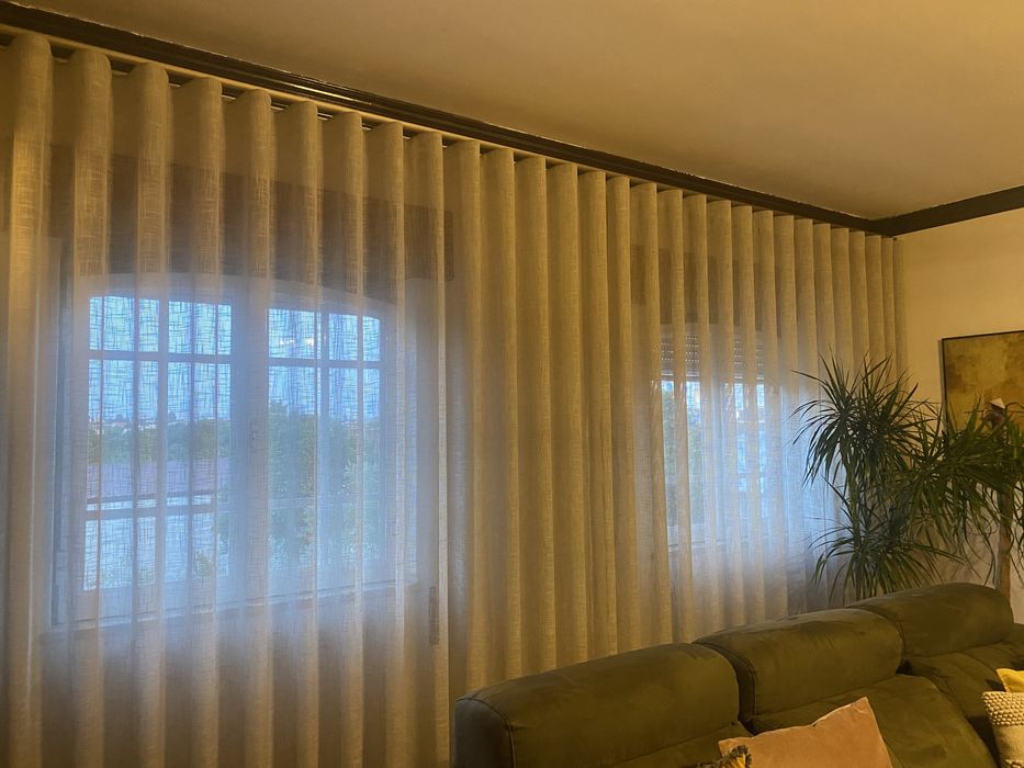 Cortina de onda com calha elegance