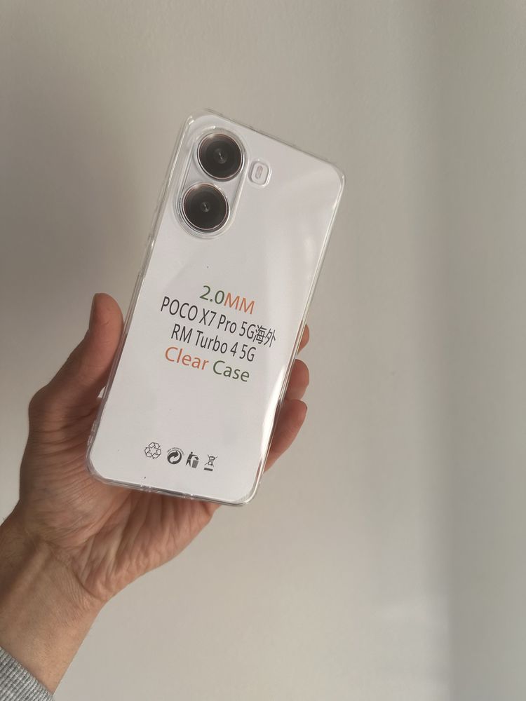 Etui Plecki Przeźroczyste 2mm + SZKŁO do Xiaomi POCO X7 PRO 5G