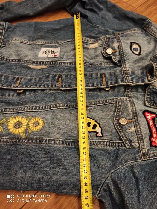 Kurtka jeansowa tally weijl 38 aplikacje