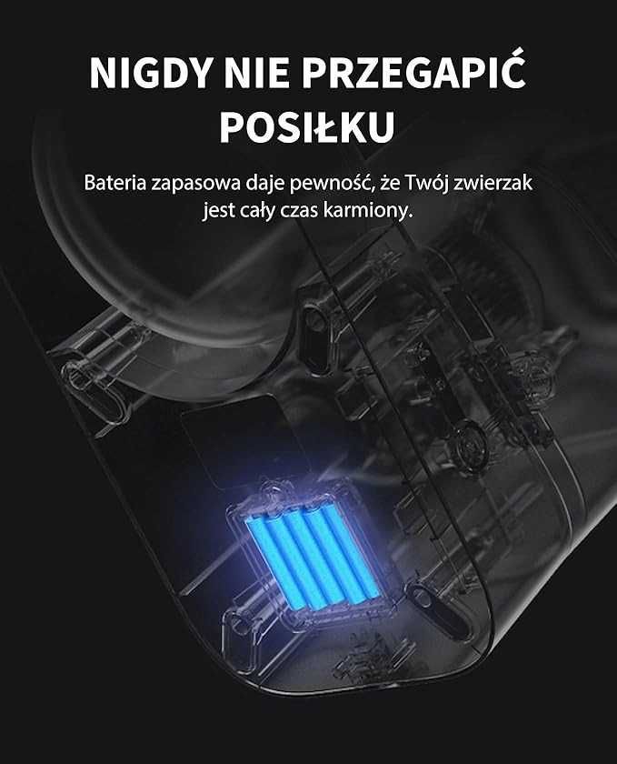 PETKIT Automatyczny Dozownik Karmy dla Kotów i Psów, 2.4G WiFi, 3L