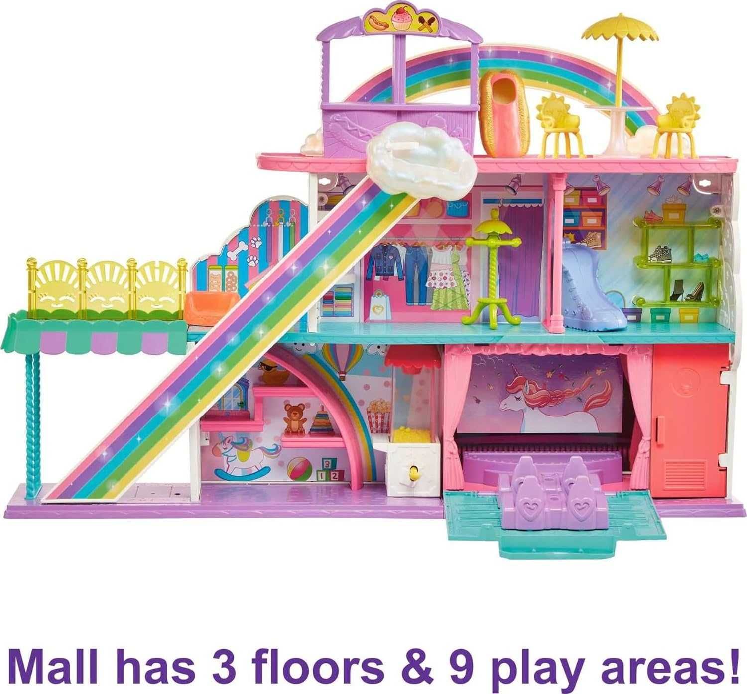 Polly Pocket Веселковий торгівельний центр  Adventures Rainbow Mall