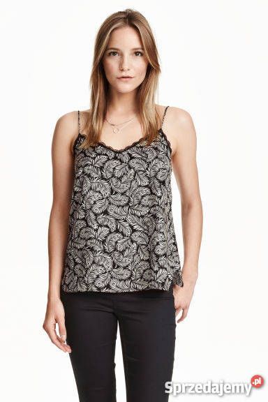 NOWA z metką H&M Koszulka Top Bluzka w pióra