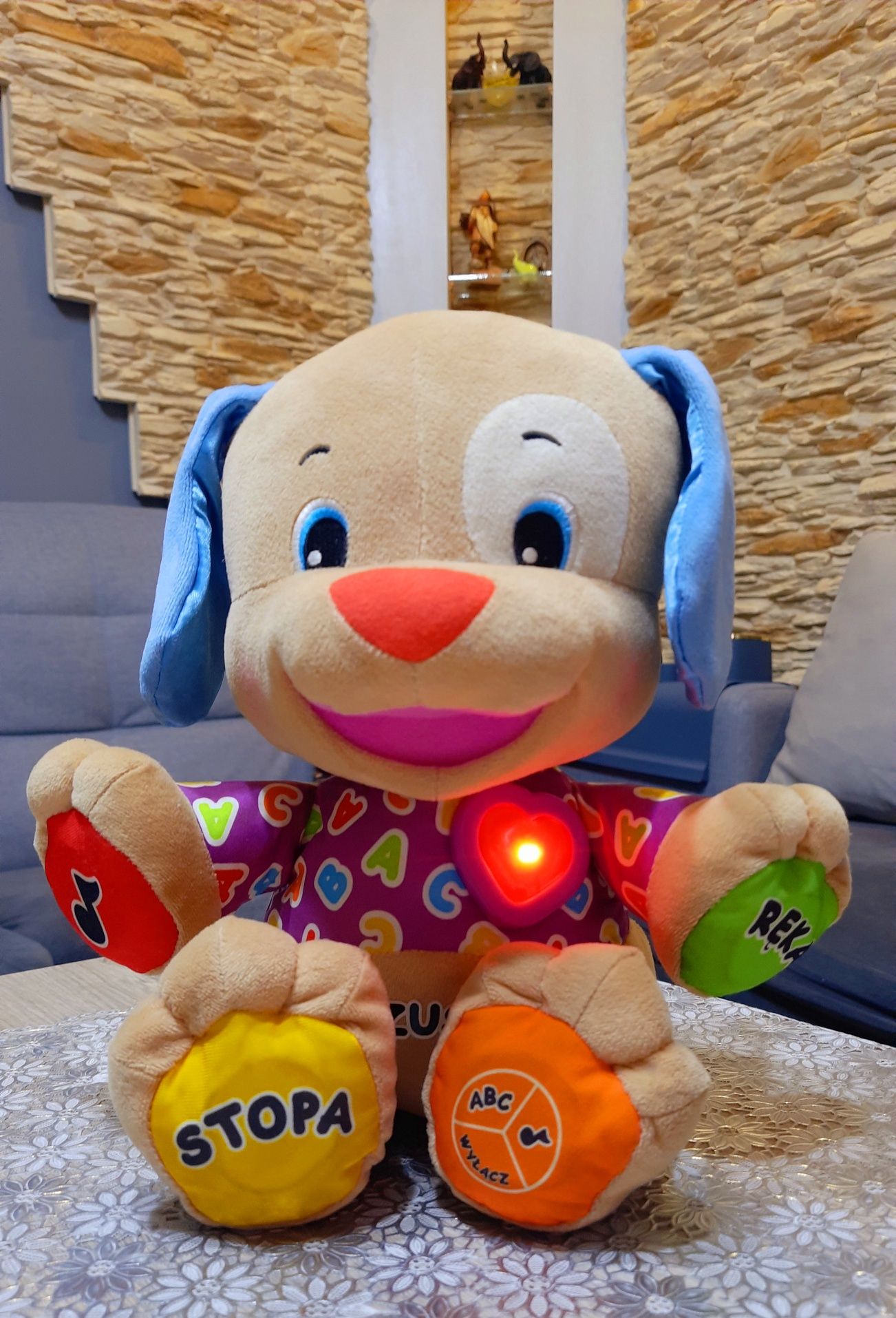 Szczeniaczek Uczniaczek Fisher-Price Jak Nowy interaktywny