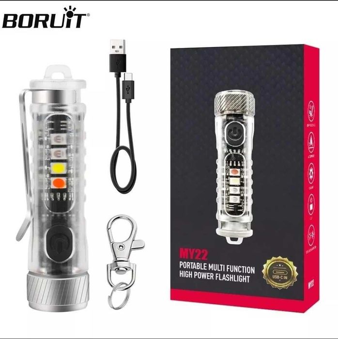 Фонарь-наключник Boruit my22 Ліхтарик 400lm 300mah оригинал новый