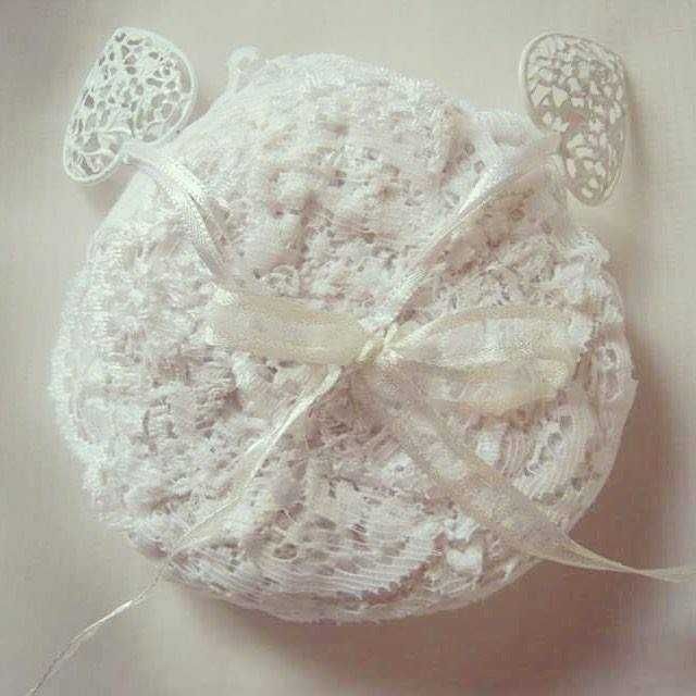 Poduszeczka na obrączki ślubne hand made