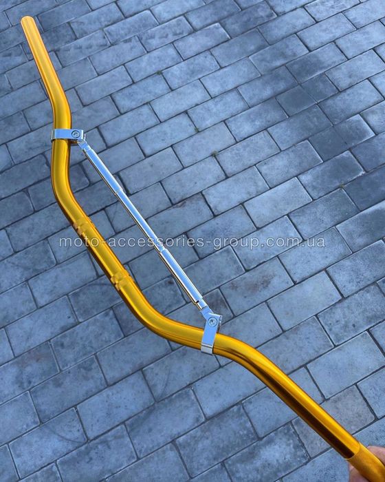 Руль на мотоцикл с перемычкой 80см (кермо з перегородкою) алюміній