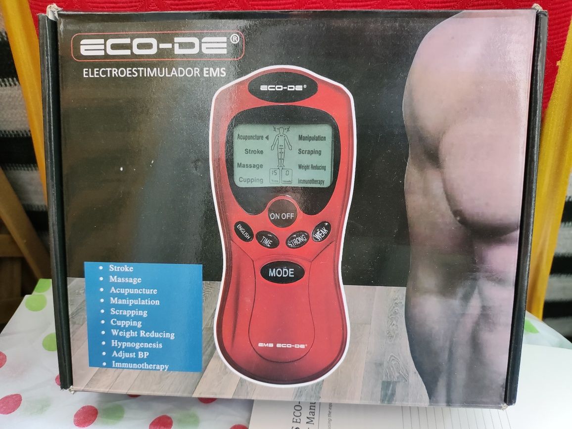 Elektrostymulator mięśni Cellulit ECO-306 EMS przenośny LCD do masażu