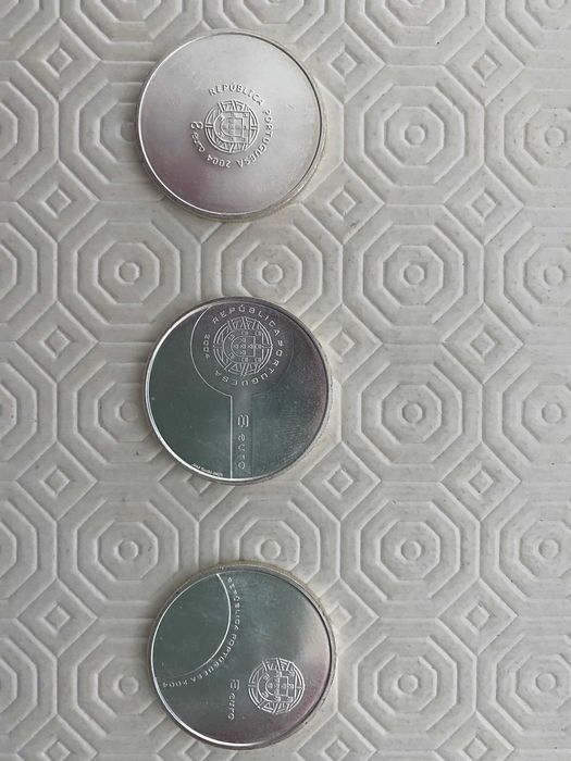 Moedas comemorativas Euro 2004 - prata