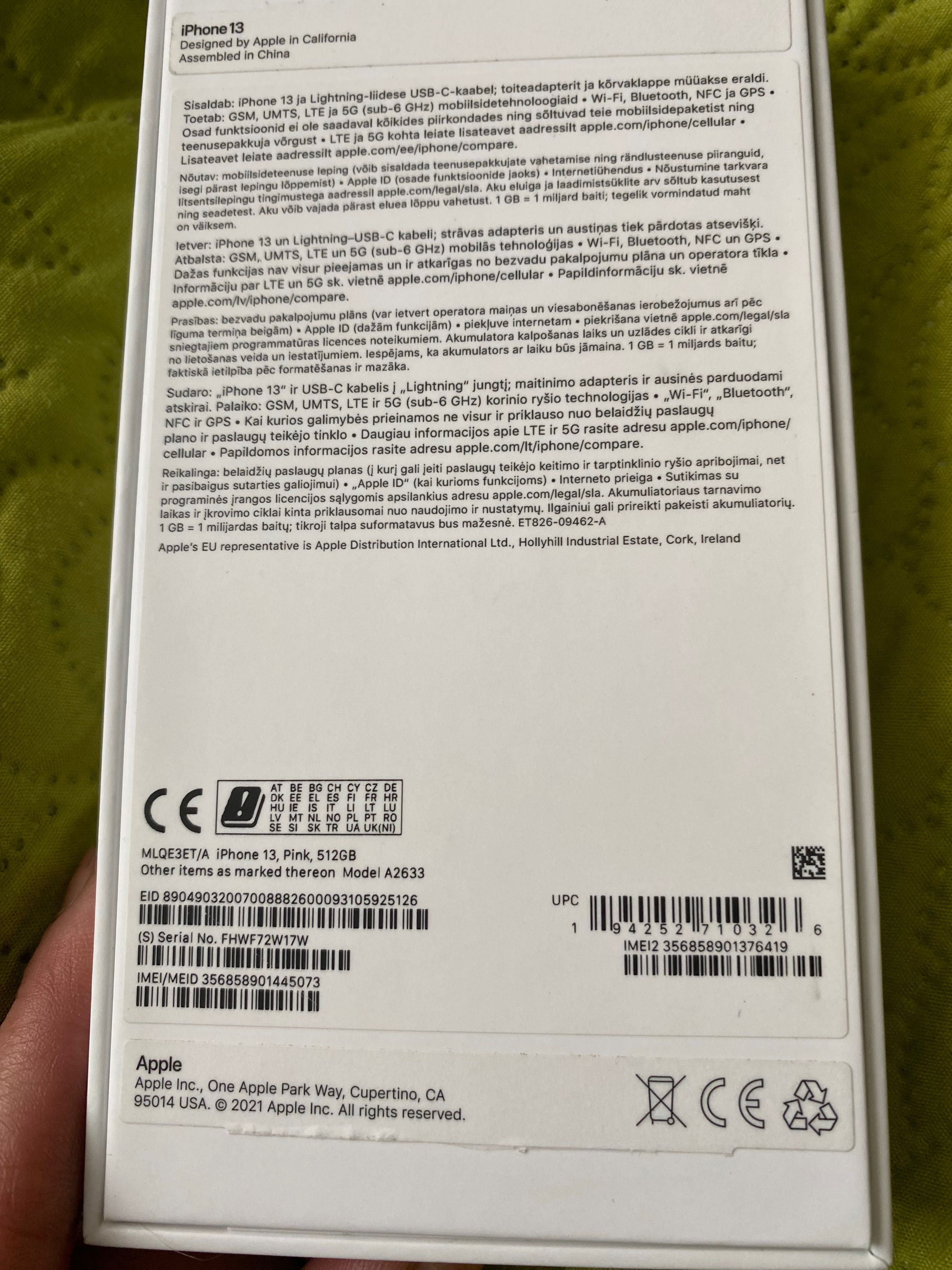 iPhone 13 на 512gb