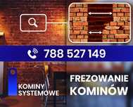 Frezowanie kominów, montaż wkładów kominowych