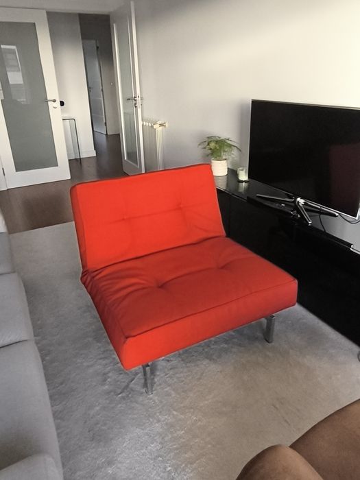 banco rebativel cor vermelha