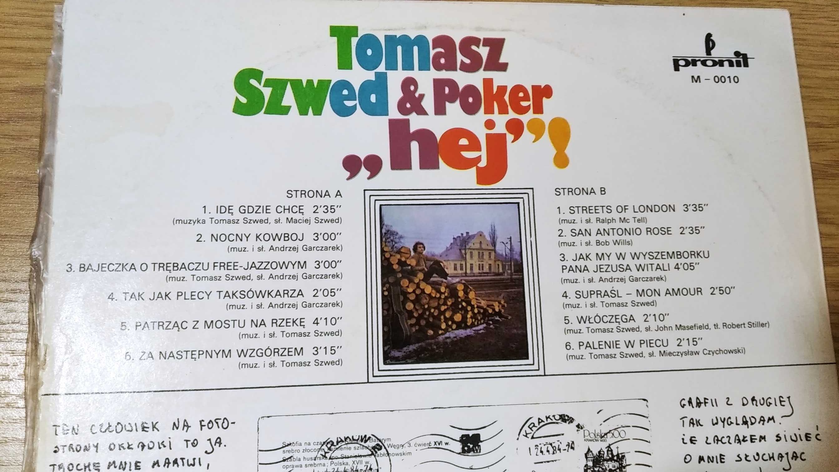 Winyl Tomasz Szwed Poker "Hej" Musicorama EX