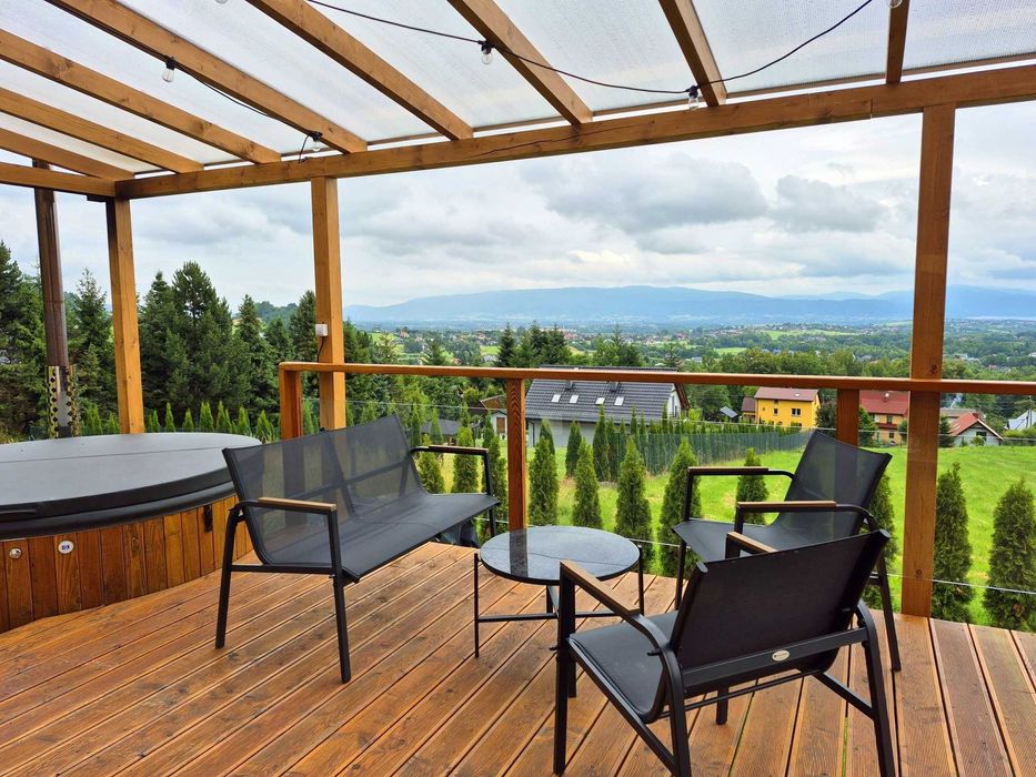 Domki w górach dla 9 osób - Balia z jacuzzi, sauna, Lipowa (Ostre),