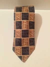Krawat w kratkę Marks & Spencer Jedwabny GRATIS