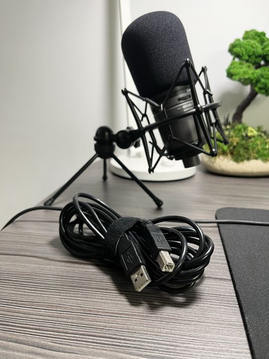 Мікрофон Audio-Technica AT2020 USB + підставки + тримач + поп-фільтр