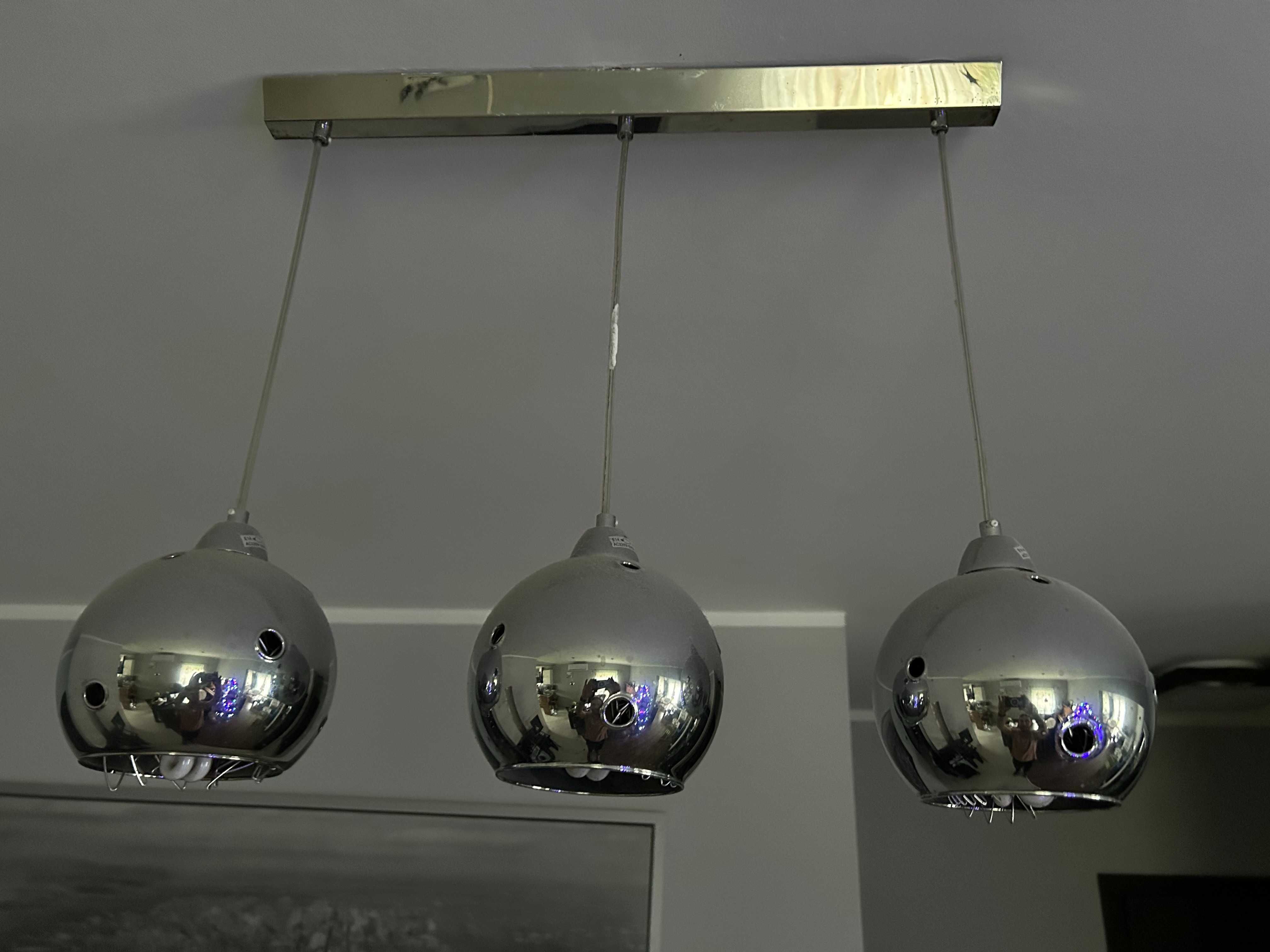 Lampy Italux Martin komplet - jedna potrójna i dwie pojedyncze