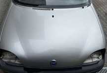 Fiat Seicento 1.1 silnik, katalizator, maska, blotnik, drzwi.