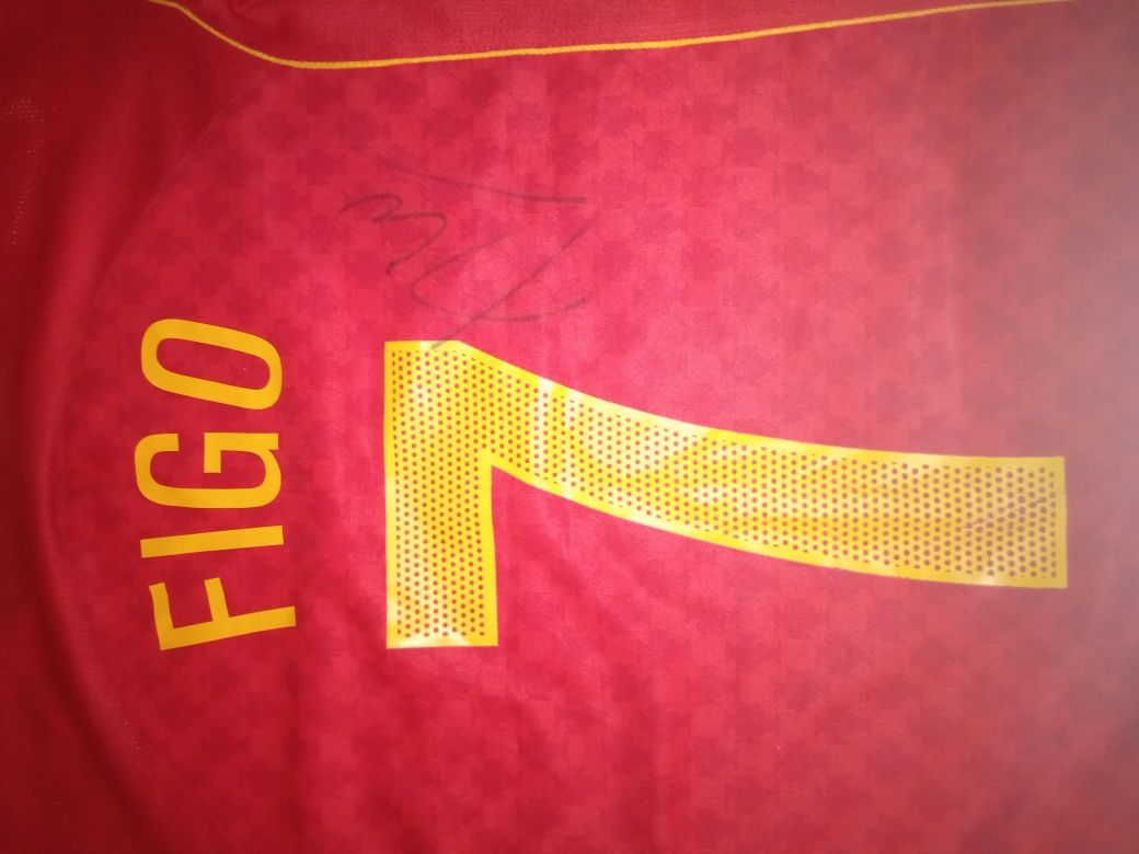 Camisola Figo assinada Euro 2004