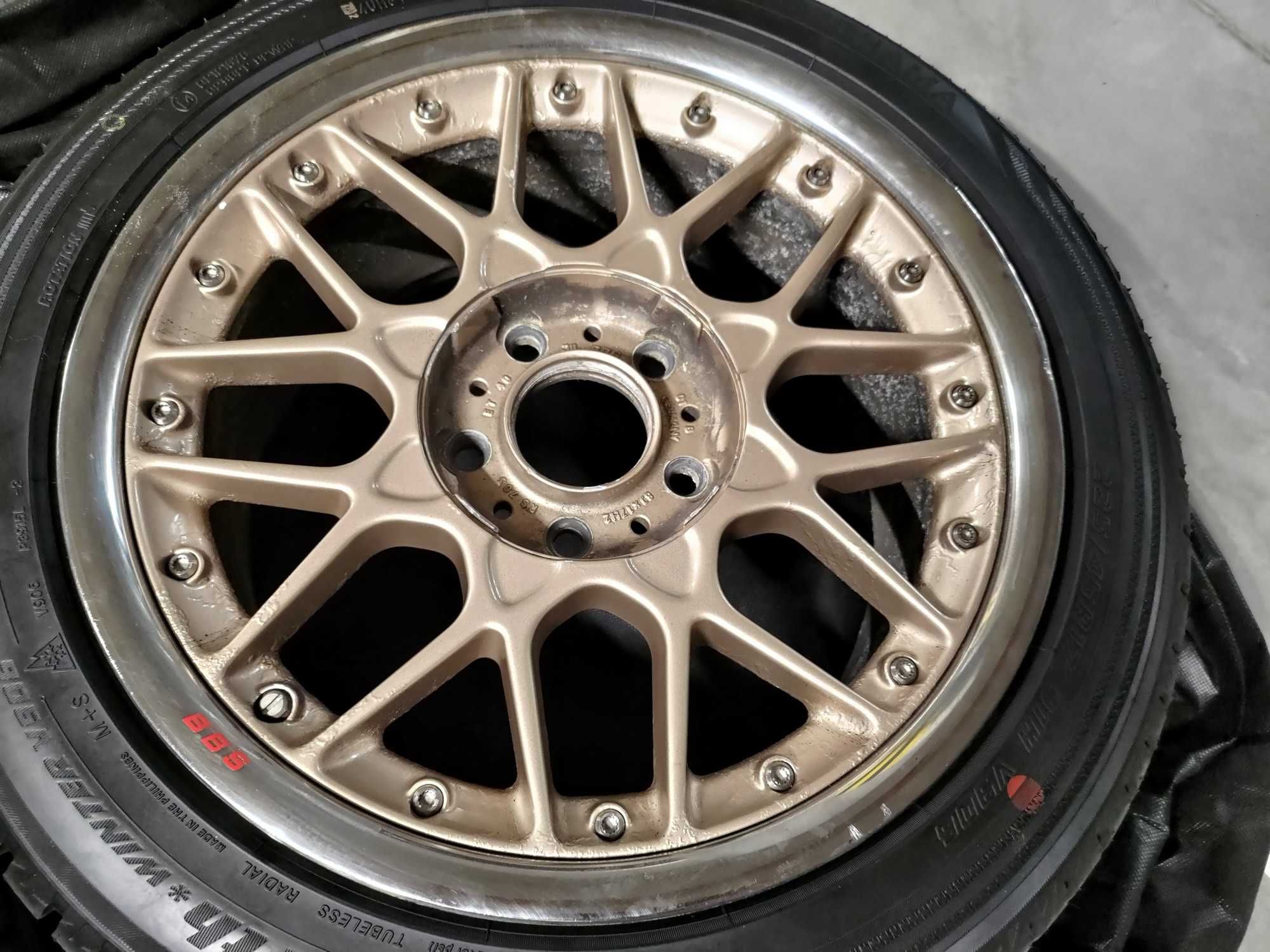 Felgi BBS RS II ,RS 703, 17", 8J, 5x120, ET40, NOWE OPONY Yokohama