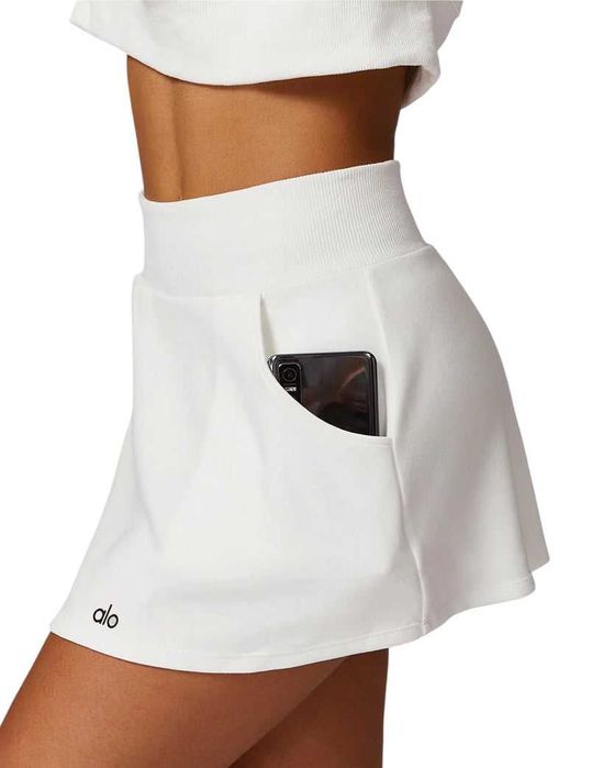 Спідниця-шорти Alo Yoga Skirt With Pockets White 85823-WT