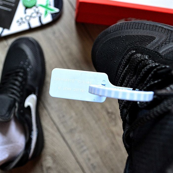 Мужские кроссовки Off-White x Nike Air Force 1 'Black' 40-45