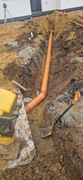 Szambo kompleksowy przyłącz, kanalizacja, zbiornik na deszczówke