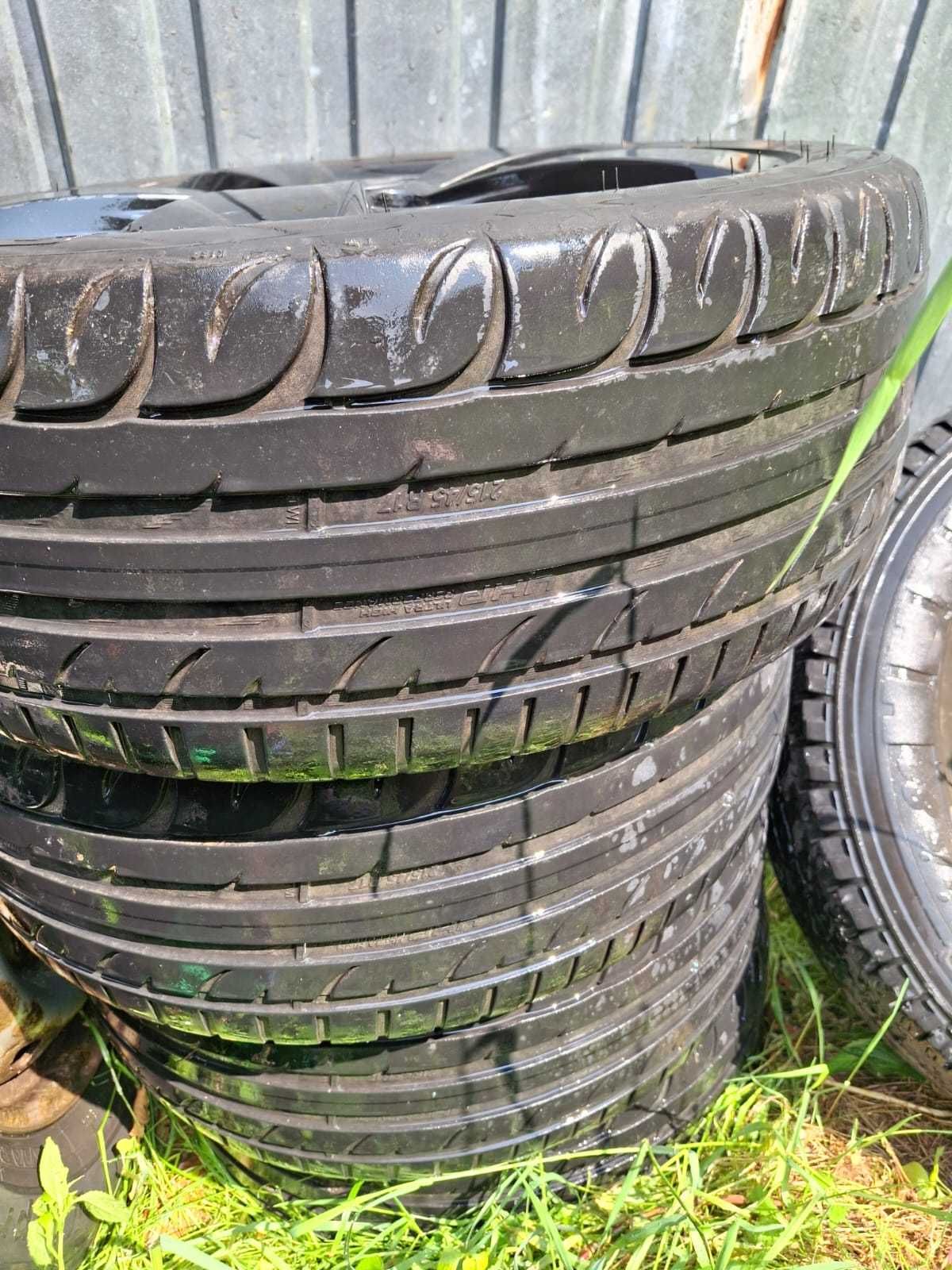 Alufelgi z oponami 215/45r17 5x112 Vw,audi,skoda