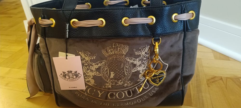 Torebka torba bag czekoladowa juicy couture daydreamer